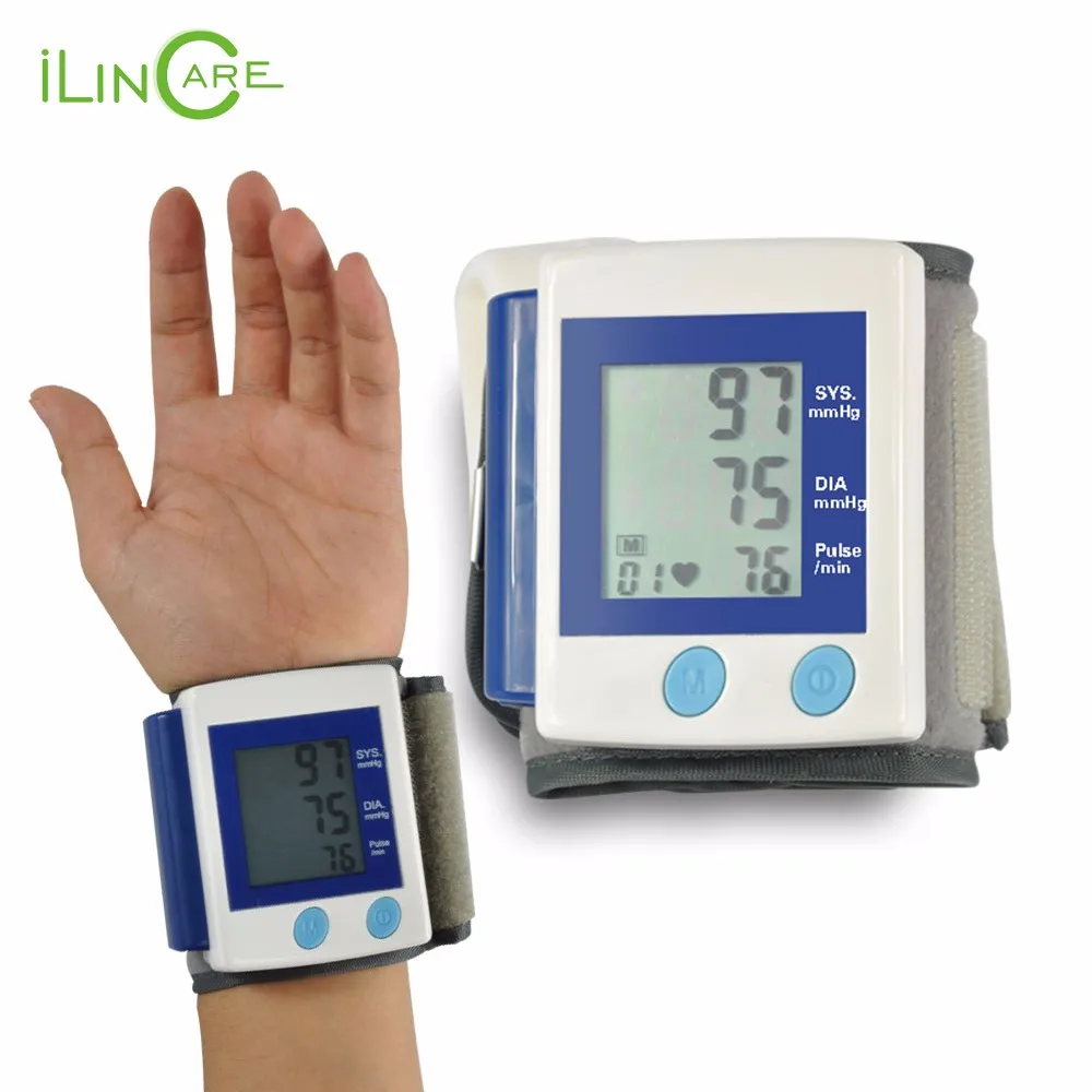 Health Care Automatic Digital Wrist Blood Pressure Monitor Meter Cuff Blood Pressure Measurement Health Monitor Sphygmomanometer (1)