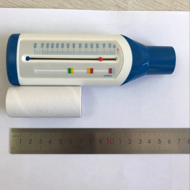 Medidor de Velocidade de Pico Medidor de Pico de Fluxo Expiratório para Monitoramento de Função Espirômetro Portátil Pulmonar Respiração Adulto - Crianças 13 Medidor de Pico de Fluxo Expiratório Para