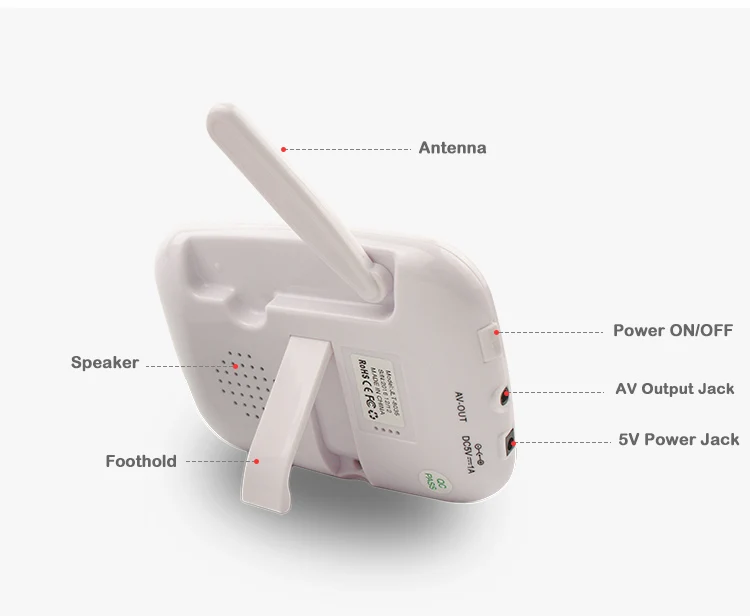 BILLFET 2.4 ГГц Беспроводной видео Baby Monitor с Камерой Батареи Няня Камера Ночного Видения Видео Bebe Няня Камеры Видео няня видео няня Видео Монитор