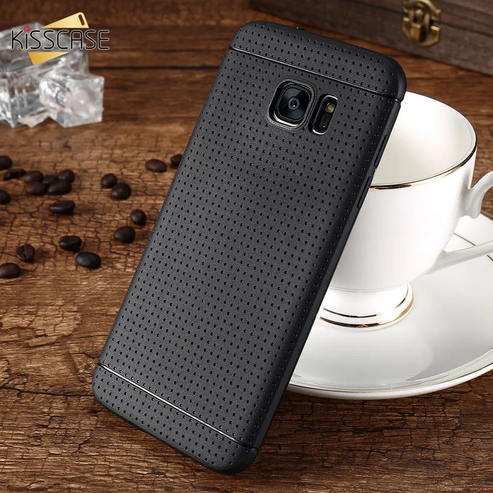 

KISSCASE Soft Rubber Soft TPU Silicone Case For Samsung Galaxy S7 S7 Edge S6 S6 Edge S5 S8 S8+ S8 Plus Case Back Cover Coque