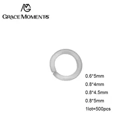 Грейс моменты 500 шт./лот Нержавеющая сталь Перейти Кольца один петли Открытые Перейти Кольца и Разделение кольца для ювелирных нахождения