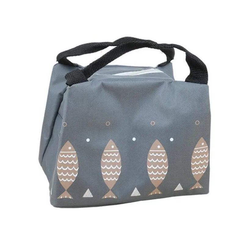 

Cute Creative Small Fish Insulation Cold Pack Simple Lunch Bag Foldable Portable Student Lunch Bag Waterproof Bolsa Almuerzo