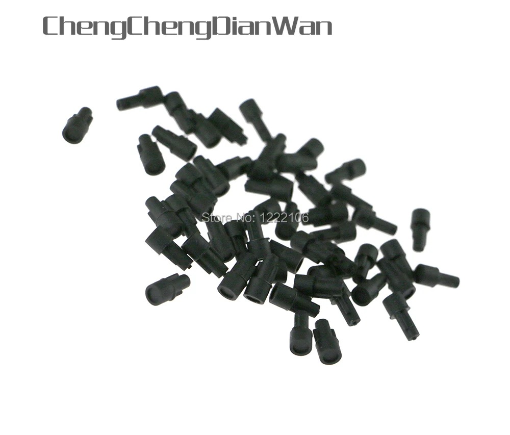 Chengchengdianwan 50pcs 120pcs Black For Ps4 Silicon Rubber Reset Key