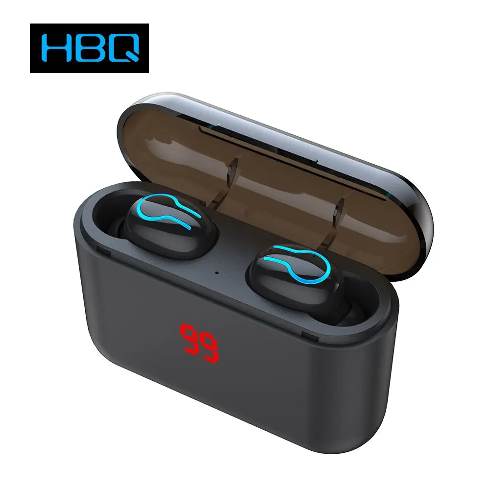 HBQ Q32 беспроводные наушники Bluetooth 5,0 наушники TWS спортивные наушники с громкой связью 3D стерео игровая гарнитура с микрофоном зарядная коробка