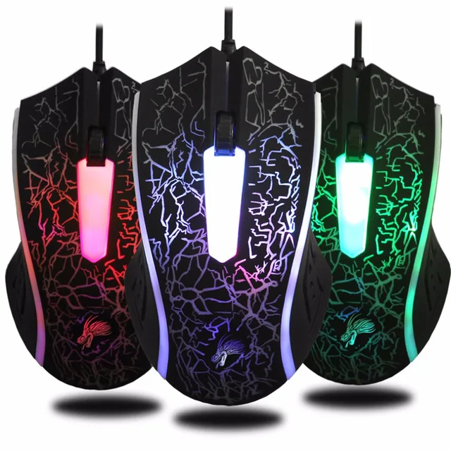 Best Offers X7 High Quality Professional Wired Gaming Mouse 3 Button 4000DPI LED Optical Computer Mouse Gamer Mice For Laptop PC