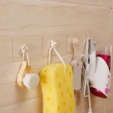 4 шт творческие сильная присоска для ванной комнаты крюк вискоза настенный кухонный Нейл-крючок