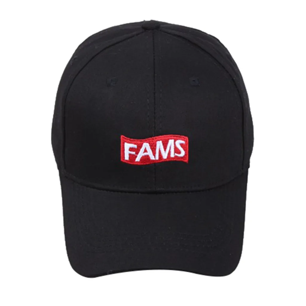 Orange FAMS Letter Outdoors Visor Baseball Caps Women Men Unisex Summer Baseball hat Adjustable Hat mens baseball caps#W