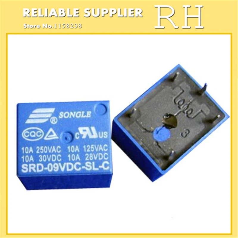 5 шт./лот реле SRD-03VDC-SL-C SRD-05VDC-SL-C SRD-06VDC-SL-C SRD-09VDC-SL-C 3V 5V 6V 9V 10A 250VAC 5PIN T73