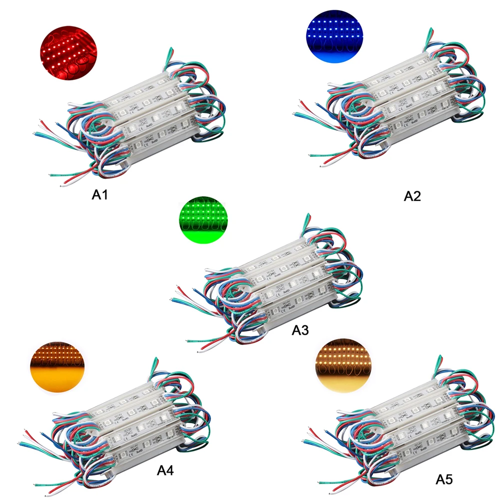 10 шт. DC12V 3 светодиодный модуль 5730 Знак дизайн светодиодный модуль инжекторный светодиодные полосы света