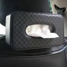 Кожаный автомобиль коробка ткани Авто насосная кассета аксессуары держатель Творческий Съемный Бумага салфетка коробка органайзер для автомобиля