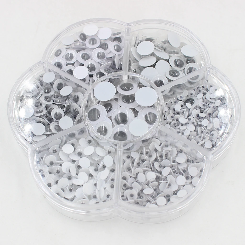 700 Pieces Wholesale Self-Adhesive Wiggle Eyes Holiday Decorations Scrapbooking Movable Eyes Decor Accessories