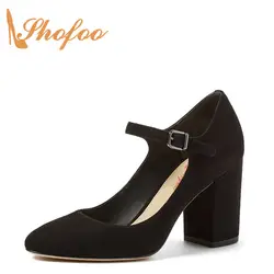 Shofoo zapatos mujer Tacon Sapato/женские туфли-лодочки mary janes на высоком каблуке с острым носком женские модельные и деловые туфли из некожи