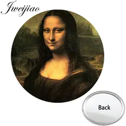 JWEIJIAO Мона Лиза портрет персонажа карманное зеркало знаменитые Oill картины женщины компактный портативный макияж туалетное Карманное