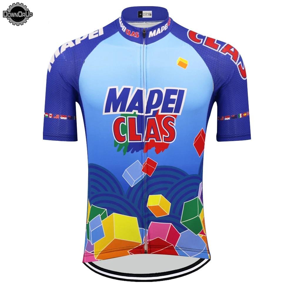 Новинка mapei clas Мужская велосипедная Джерси с коротким рукавом ropa ciclismo одежда mtb
