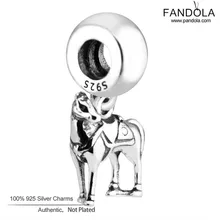 Стерлингового серебра 925 Максимус Висячие Бусины Подвески для изготовления ювелирных изделий Подходит для оригинальных браслетов Berloques perles