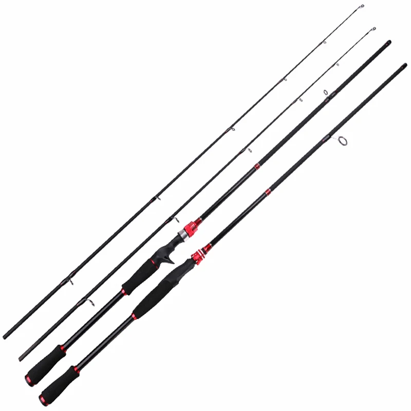 

MX 1.8M Carbon Bi-color Lure Fishing Rod Casting Spinning rods 2 Section Fishing Rod Handle Straight Handle Fishing Pole Boat M