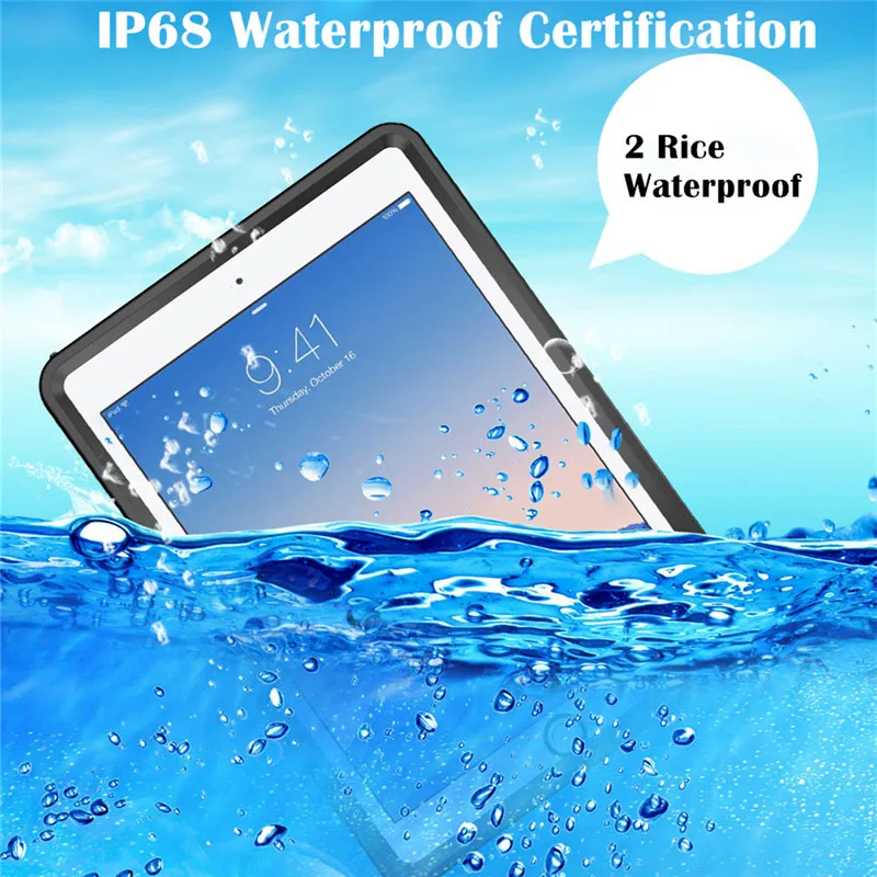 

Waterproof Case For iPad Pro 10.5 inch Waterproof Thin Transparent IP68 Shockproof Dustproof Anti-scratch For iPad 10.5" Cover