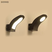 10 Вт Водонепроницаемый AC85-265V поверхностного монтажа светодиодный современная настенная лампа алюминиевый скандинавский Открытый крытый гостиная крыльцо настенные светильники