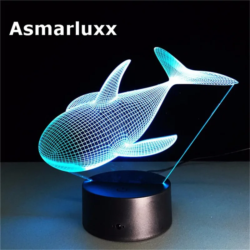 Asmarluxx whale 3d led lamp002