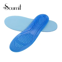 Профессиональные полноразмерные дышащие мягкие удобные массажные гелевые стельки с бархатным верхним покрытием для прогулок и бега