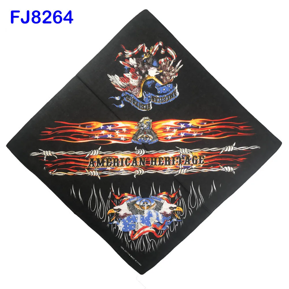 FJ8264 Красивые хлопковые банданы в стиле хип-хоп, маска для лица, шарф, головной убор, Женский снуд, повязка на голову, мужская маска для рыбалки, походная Балаклава FJ12 - Цвет: FJ8264