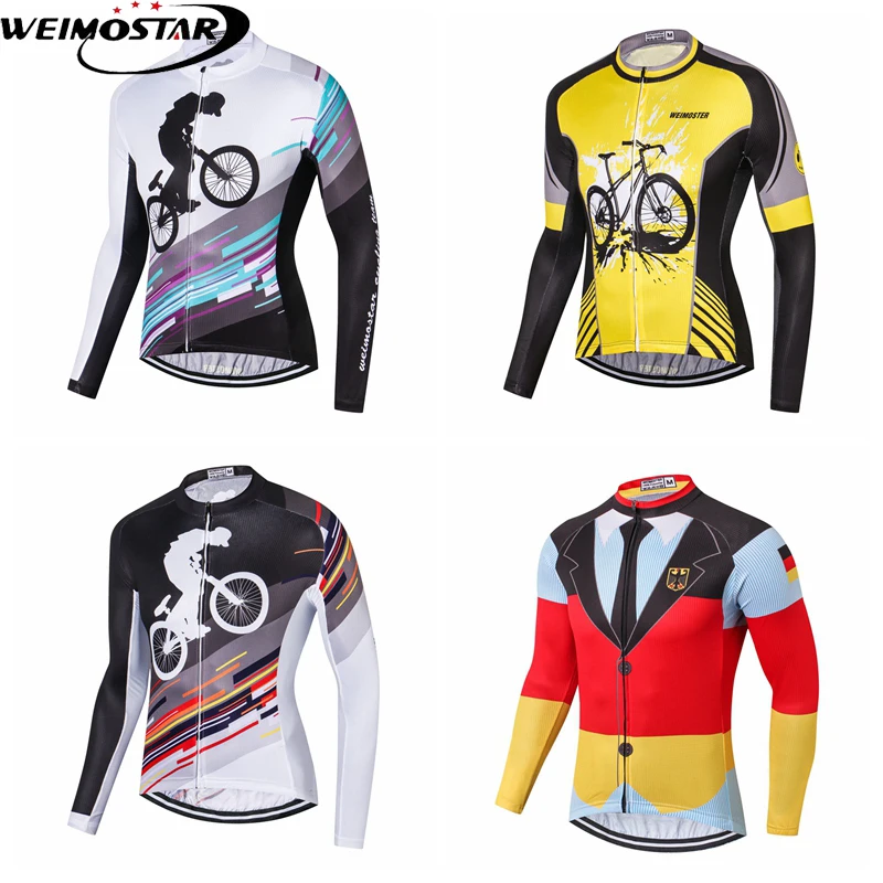 

Weimostar Cycling Jersey Autumn Quick Dry Pro Mtb Long Sleeve Men Bike Wear Spring Cycling Clothing Racing Clothes ciclismo