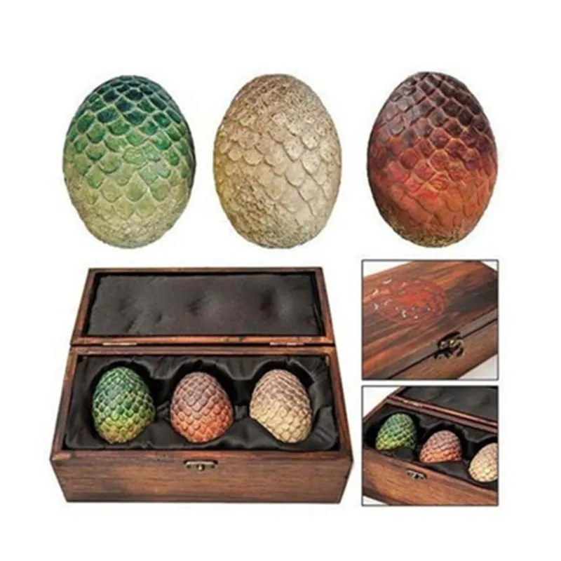 

Simulation Mother of Dragons Daenerys Targaryen Dragon Eggs Resin Statue Decoration Action Figure Collection Model Toy X1555