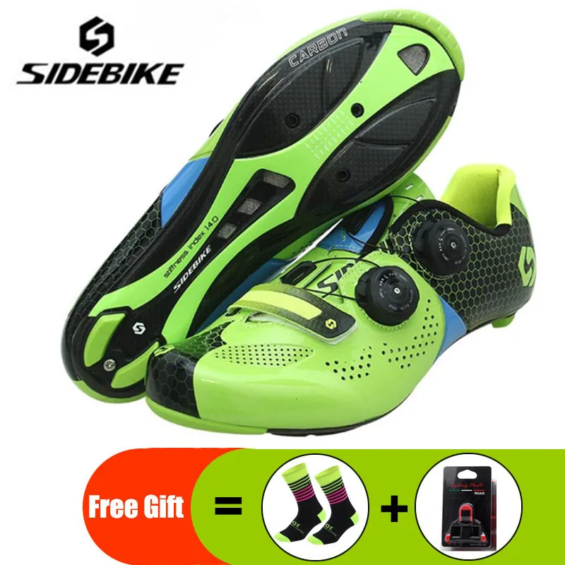 

Sidebike Road Cycling Shoes Carbon Fiber Road Bike Shoes Self-Locking Athletic Bicycle Shoe Sapatilha Ciclismo Estrada men Shoes