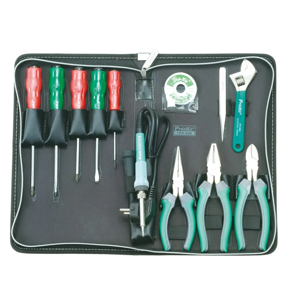 

Prokit home repair tool set 13 sets of common household tool kit Cross screwdriver 1PK-636B-1