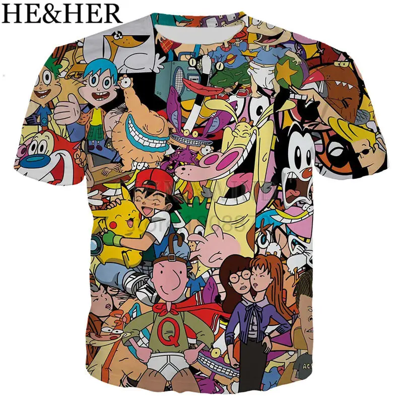 

New popular cartoon character collage pokemon series 3D print harajuku style t shirt /hoodies/ sweatshirts/vest/ summer tops