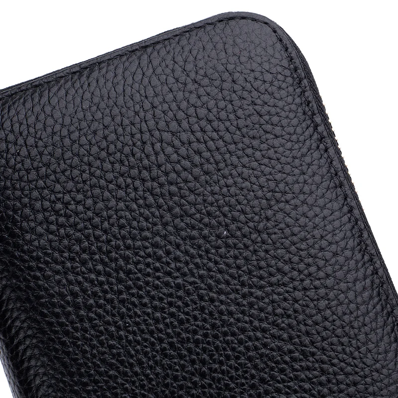 Genuine Leather Women Solid Long Wallets Ladies Tassel Design Clutch Female Phone Money Bag Coin Zipper Purse Rfid Card Holder 6