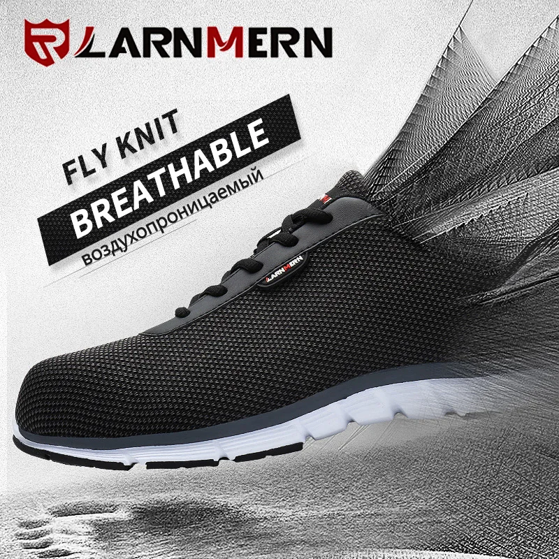 LARNMERN Men Steel Toe Safety Shoes For Men Lightweight Breathable Work Shoes Men's Security Footwear Protective Sneaker LARNMERN Men Steel Toe Safety Shoes For Men Lightweight Breathable Work Shoes Men's Security Footwear Protective Sneaker