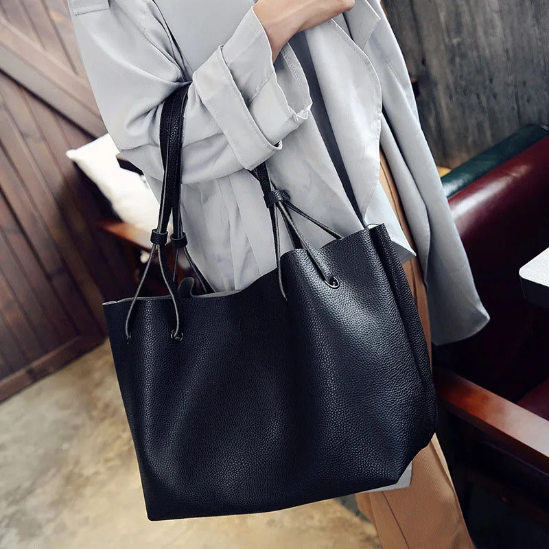 

Women Lady Composite Shoulder Bag Handbag Large Capacity PU Durable For Travel Best Sale-WT