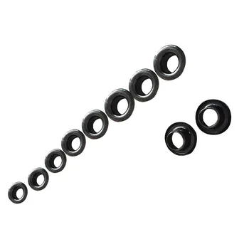 

1000 pcs 4mm Gunmetal Black Round Eyelet Washer for Grommet Banner Leathercraft Calli hardware RT99