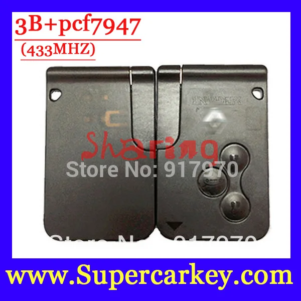 imágenes para Envío Libre El Mejor Precio (1 unids) excelente Calidad 3 Botón de la Tarjeta Inteligente para Renault Megane Scenic Con 7947 chip de 433 MHZ imágenes para Envío Libre El Mejor Precio (1 unids) excelente Calidad 3 Botón de la Tarjeta Inteligente para Renault Megane Scenic Con 7947 chip de 433 MHZ