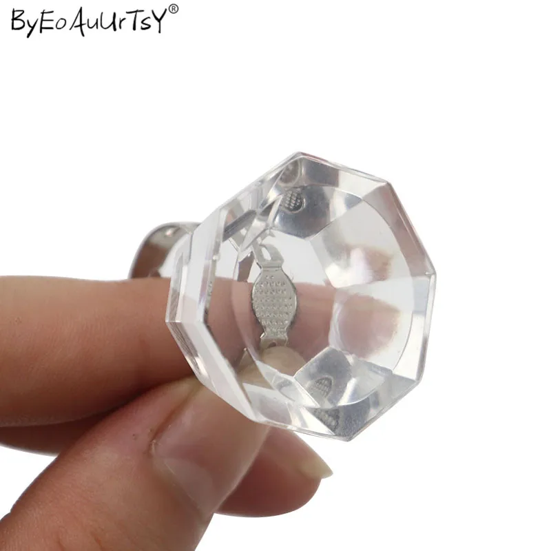 1pcs Disposable Eyelash Extension Glue Pads Stander Crystal Finger Ring Adhesive False Eyelash Pallet Holder Makeup Tool         (5)