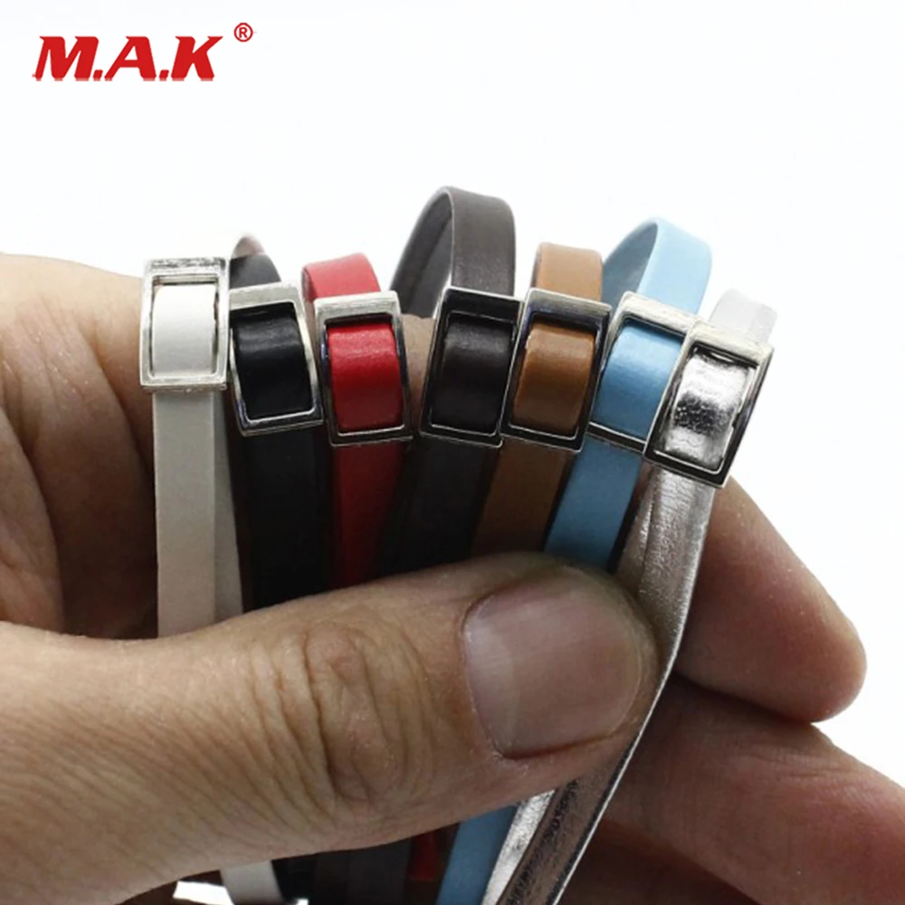

1/6 Scale Leather Belt Model Black/Brown /red/white/blue/ Belt For 12'' Female/Male Action Figure