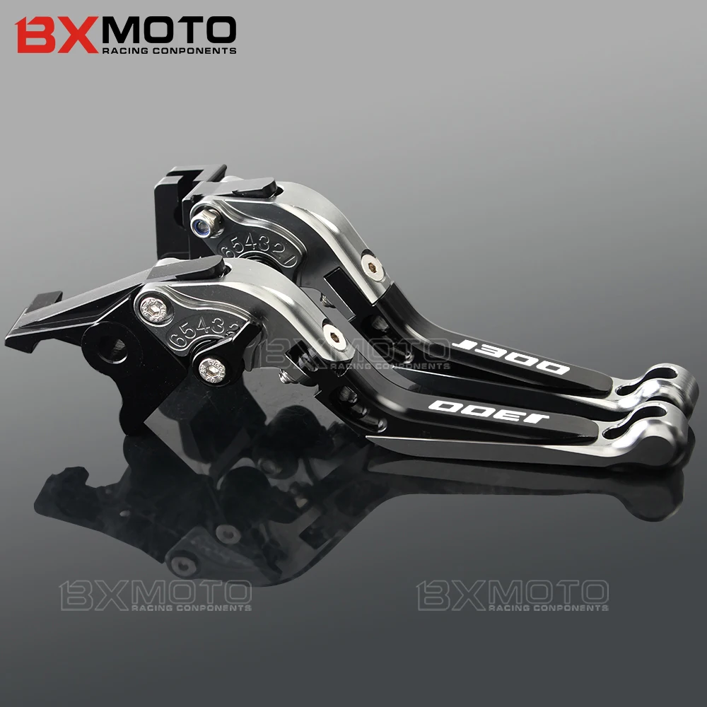 С логотипом J300 для Kawasaki J 300 2014 2015 2016 2017 CNC Алюминиевые Регулируемые рычаги