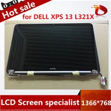 Free shipping High quality 13.3″ LCD SCREEN for DELL XPS 13 L321X Ultrabook FULL ASSEMBLY DISPLAY 1366*768
