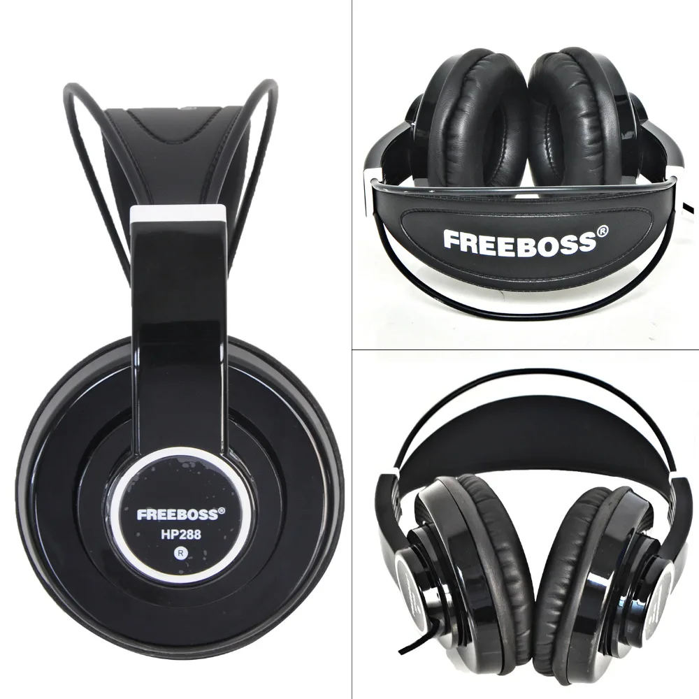 FREEBOSS HP288 Hi-Fi наушники полуоткрытые Накладные наушники 3,5 6,3 штекер регулируемый и светильник повязка на голову HiFi гарнитура наушники