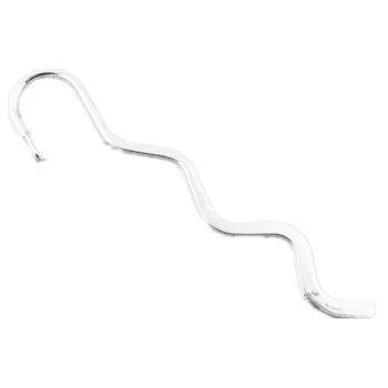 

50Pcs DIY Bookmarks Silver Tone Smooth Wave Charms Jewelry Making Findings 84mm