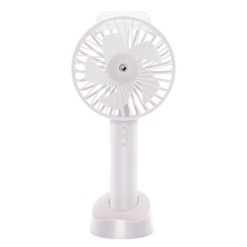 Портативный Usb Вентилятор Кулер маленький вентилятор охлаждения Настольный Карманный водяной туман охлаждающий воздух вентилятор увлажнитель - Цвет: White