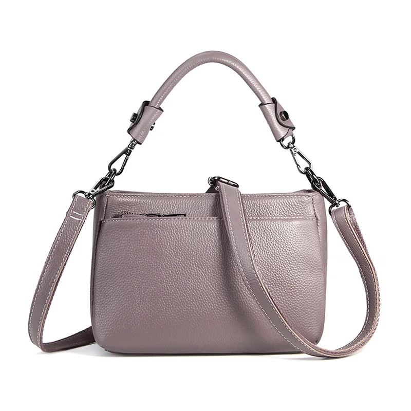 

100% Cow's Skin, Daily Use Messenger, Women Genuine Leather Shoulder Bag, Girl 100% Natural Cowhide Cross body Bag, A235