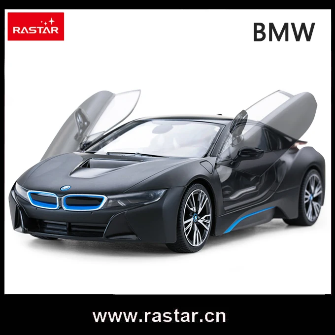 Rastar лицензированный BMW i8 открытая дверь RC игрушки для детей 1/14 электрический автомобиль 71000 - Цвет: Черный