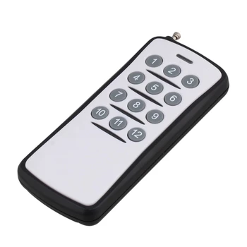 

12 Buttons Light Wireless Remote Control Transmitter 433MHz 12CH Grey