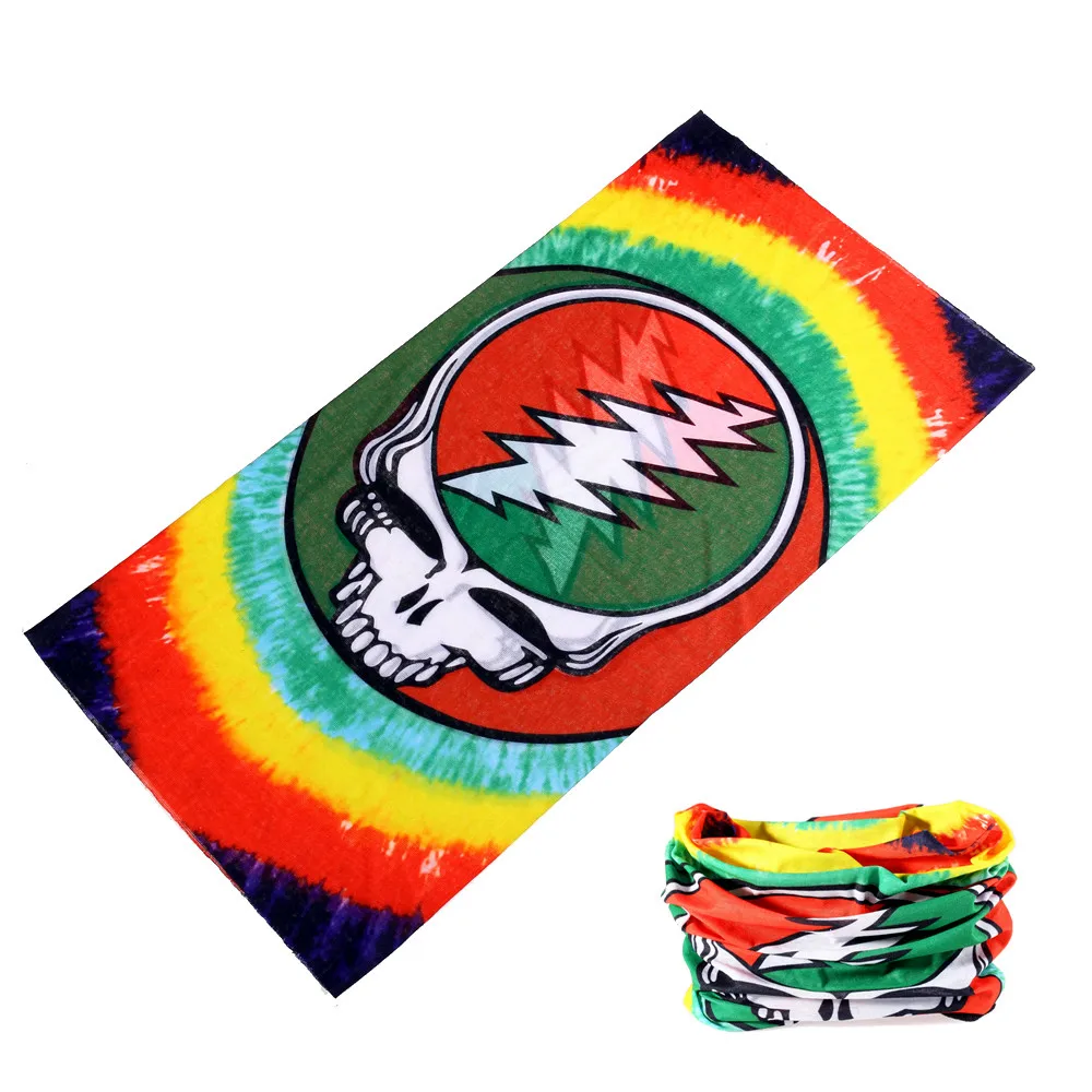 

2018 Skull Flame Bandana Headband Climbing Bicycle Bike Multi Functional Seamless Tubular Magic Bandanas Tube Ring Scarf