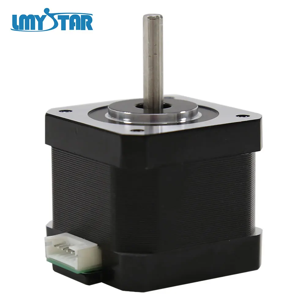 

LMYSAR 5PCS 42 Stepper Motor 17 Nema 42BYGH 1.8 Angle 0.9A 3.96V Metal with 90cm Motor Line Use for 3D Printer CNC XYZ