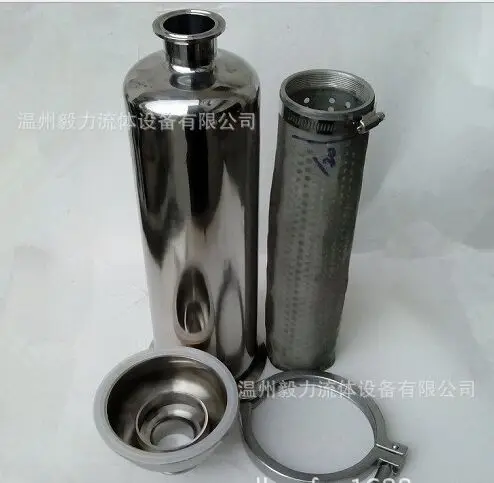 

304 Stainless Steel Inline Strainer, Homebrew 100 mesh 1.5" beer Inline Strainer
