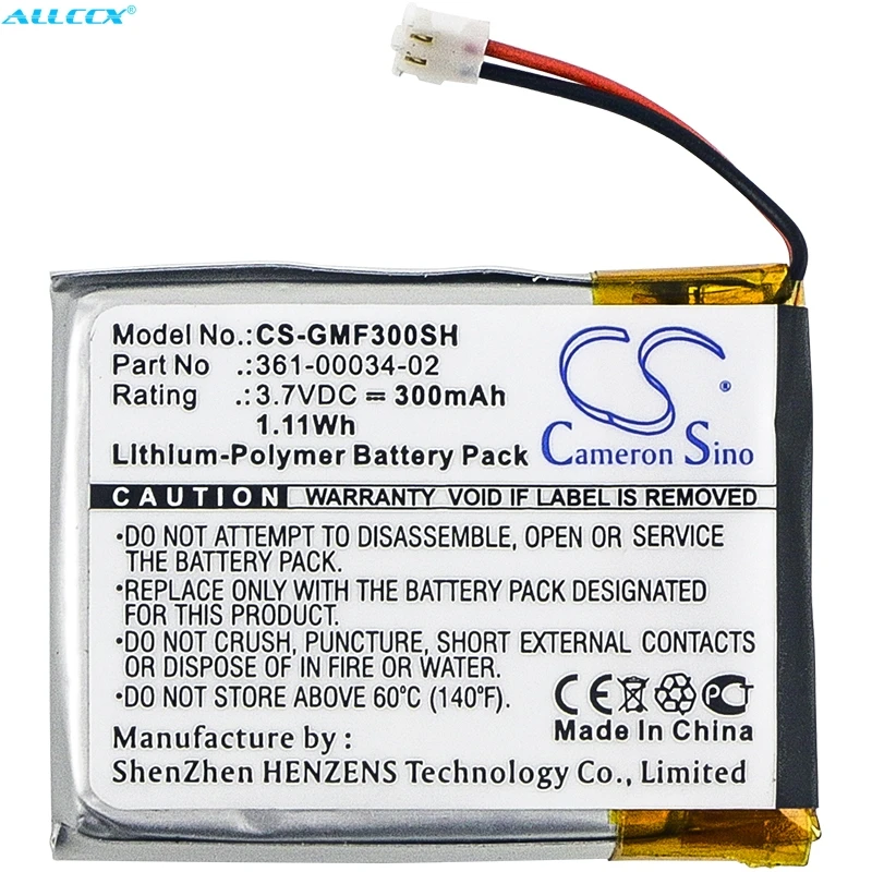 Günstige Cameron Sino 300mAh Batterie 361 00034 02 für Garmin Fenix 3, Fenix 3 HR