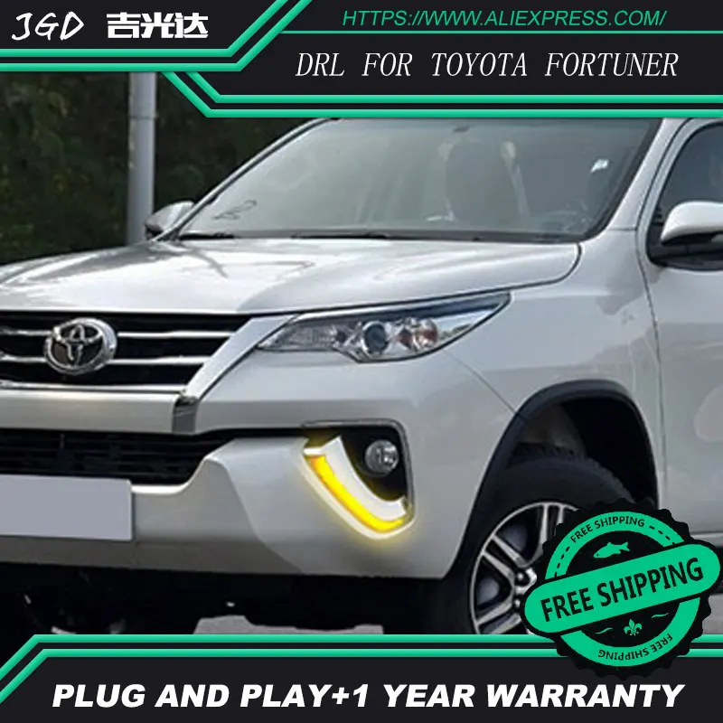Car Styling LED Daytime Running Light for Toyota Fortuner DRL 2016 2017 Elantra LED DRL Fog Light Cover Front Lamp Auto Parts Car Styling LED Daytime Running Light for Toyota Fortuner DRL 2016 2017 Elantra LED DRL Fog Light Cover Front Lamp Auto Parts